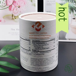 Embossing black foil cardboard cylinder packaging