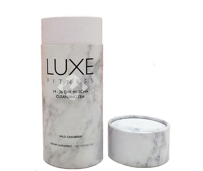 Customized Printed Paper Material White Cardboard Tube Packaging